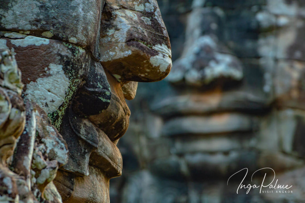 bayon angkor temple stone faces